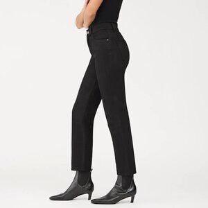 DL1961 Black Patti Straight High Rise Vintage Ankle Jeans Denim 13165 Raven 27